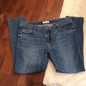 🧶 Ann Taylor LOFT Skinny Crop Jeans size 32/14